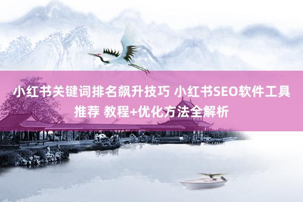 小红书关键词排名飙升技巧 小红书SEO软件工具推荐 教程+优化方法全解析