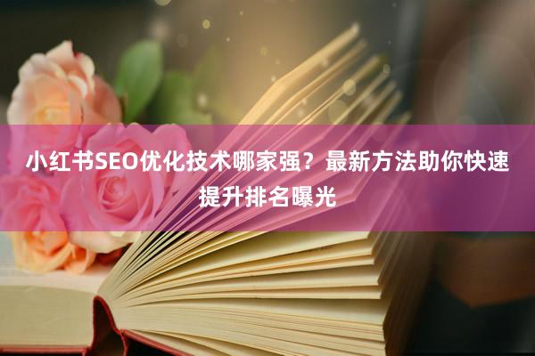 小红书SEO优化技术哪家强？最新方法助你快速提升排名曝光