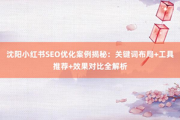 沈阳小红书SEO优化案例揭秘：关键词布局+工具推荐+效果对比全解析