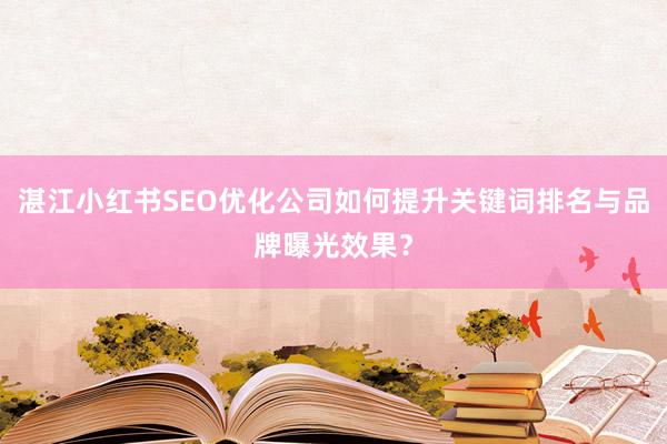 湛江小红书SEO优化公司如何提升关键词排名与品牌曝光效果？