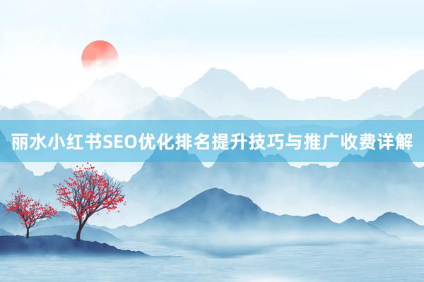 丽水小红书SEO优化排名提升技巧与推广收费详解